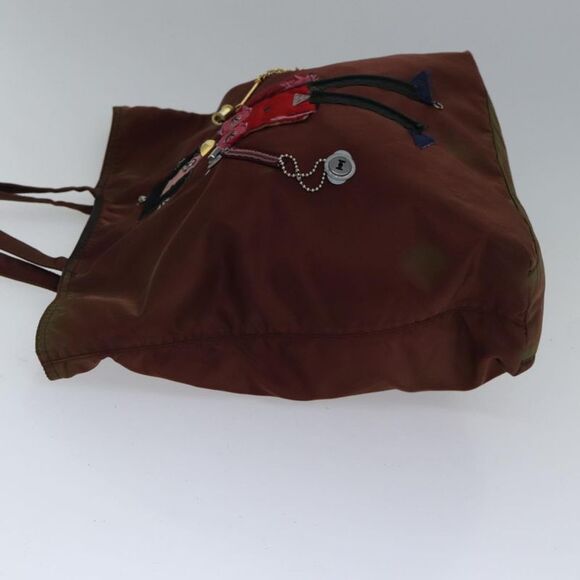 Prada Robot Brown Synthetic Tote Bag (Pre-Owned) - Picture 3 of 16